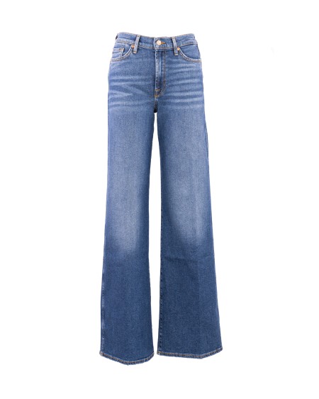 Shop SEVEN Saldi Jeans: Seven jeans a zampa a vita alta.
I jeans Lotta sono un capo essenziale, definiti da vita alta e ampia gamba svasata. 
Questo paio è reso in denim Luxe Vintage blu, pensato per conferire morbidezza, facile elasticità e un look vintage. 
I jeans 7 For All Mankind sono realizzati con tessuti di prima qualità.
Composizione: 97% Cotone 3% Elastan.
Fabbricato in Tunisia.. JSP01200XB-DARK BLUE